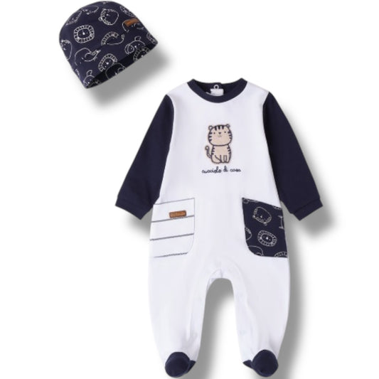 Tutina con cappellino Sarabanda da 1 a 6 mesi