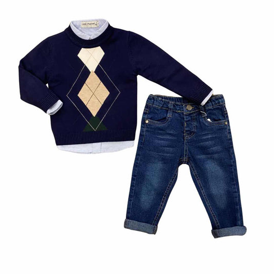 Completo con maglione da 1 a 5 Anni