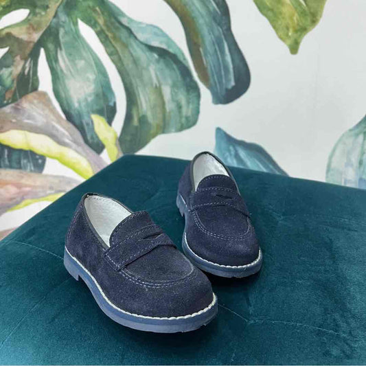 Mocassino in nabook blu