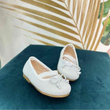 Ballerine argento con fiocco